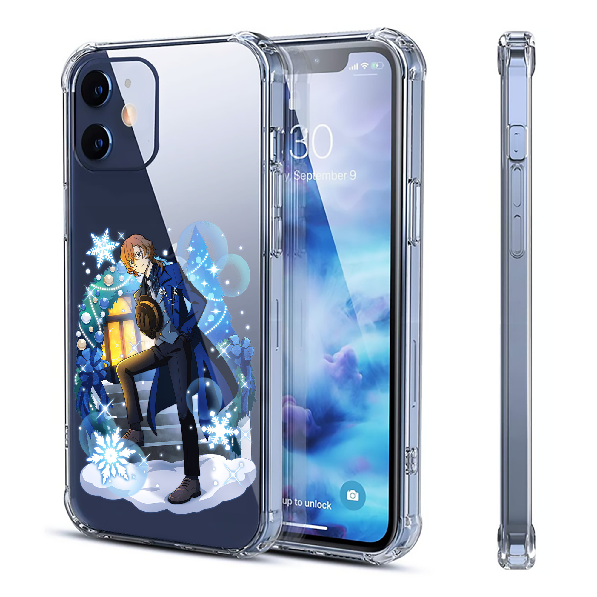 （画像用） 文豪ストレイドッグス Bungo Stray Dogs 【iPhone 12シリーズ対応】透明スマホケース（クリアソフトケース）